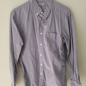 Uniqlo Black and White Gingham Button Down Shirt